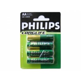 Piles Philips Longlife LR06 Micro AA x 4pcs